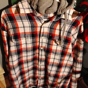 Men's button up hoodie